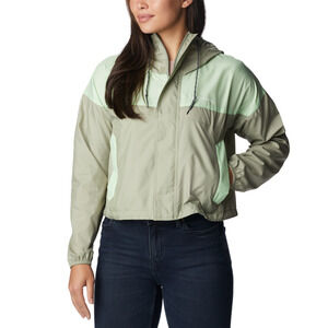 Columbia Flash Challenger Cropped Windbreaker Safari Key West Size XS